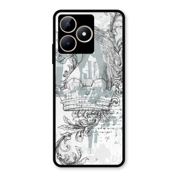 Designous Vintage Metal Back Case for Realme C53